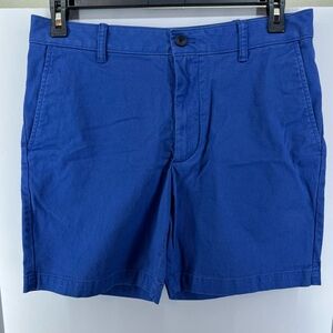Izod Saltwater Blue Shorts Stretch 32 Waist 7 Inseam Four Pockets Total